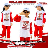 T-shirt 17 An Stilan 17An Oneset 17 August 80th 6-8 Years Anomali Merdeka Dirgahayu T-shirt Girls Su