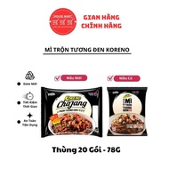 Box Of 20 Chajang Koreno Black Soy Sauce Noodles 78G Pack
