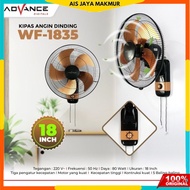 ADVANCE 18 INCH Iron Blade Wall Fan WF-1835 Wall Fan 18 Inch 5 Blades Kipas Dinding Kipas Angin