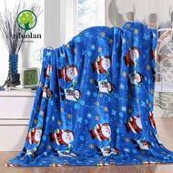 ZILUOLAN Sofa Blanket, Flannel Elk Snowflake Cosy Snuggle Blanket,  Winter Warm Washable Soft Christ