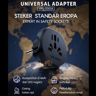 Universal Travel Adapter Black European Standard
