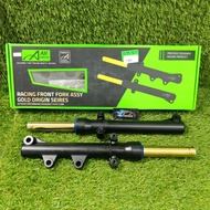 AJI RACING FRONT FORK SET TUBE GOLD LC135 4S / Y15ZR / Y16ZR YAMAHA LOWERED 1.5