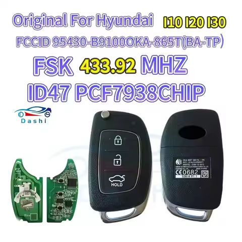 dashi dashi For Hyundai Elantra 2012-2015 Flip Key CN020077 FCC:95430-B9100 OKA-865T (BA –TP) ID47CH