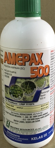 Amepax 500 500ml / racun rumput / rumput sambau / ametryn " ready stock "