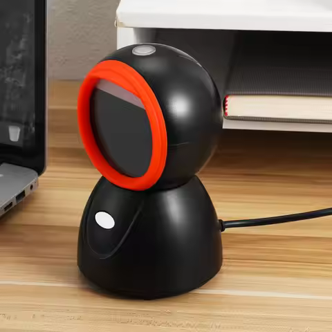 Barcode Scanner Countertop Multi-Functional Handheld-Free Desktop Scanner for Supermarket Retail Bar