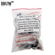 Transistor Assorted Kit S9012 S9013 2N2222 S9015 S9018 A1015 C1815 A42 A92 2N5401 2N5551 A733 C945 S