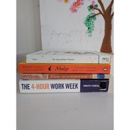 Preloved imported English books rupi kaur the sun and her flowers 4-hour work week nudge etc.