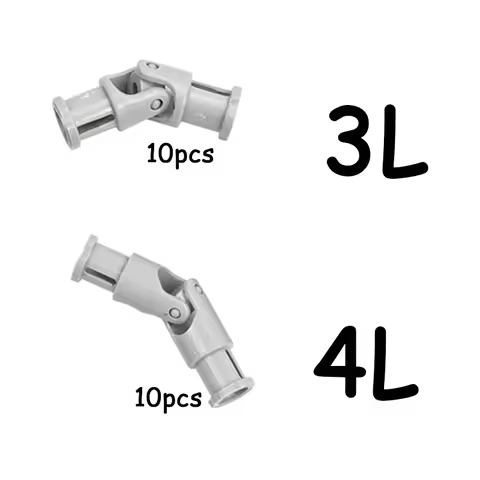10Pcs Technical Parts Universal Joint Connector Building Blocks 3L 61903 4L 9244 Cardan Joint Bricks