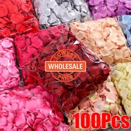 [Wholesale] 100Pcs Artificial Rose Petals - Anniversary Festival - Romantic Valentine's Day Wedding 