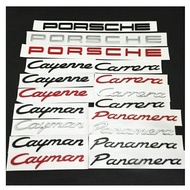 New Porsche 718 logo Cayman logo Boxster rear rear logo modified 911 logo black Tail trunk sticker
