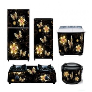 MESIN 1-door Refrigerator Sticker/2-Door Refrigerator/ Stove/Washing Machine/Bathroom Door/Gold Butterfly Ricecooker