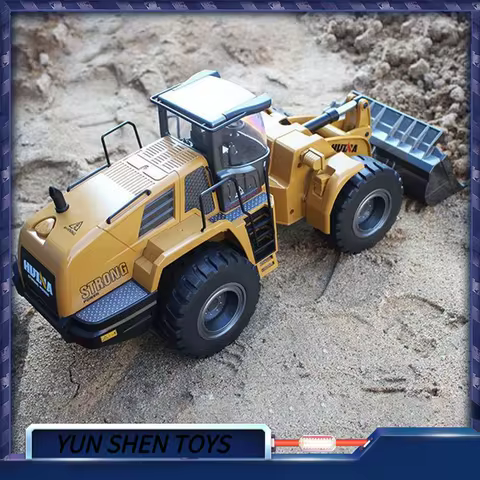 Huina 1583 Excavator Bulldozer Loading Truck 1:14 Full Scale Ten Way Loading And Unloading Machine M