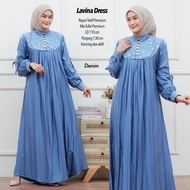 LAVINA DRESS MIX TILE DRESS/ WOMEN'S RAYON TWILL DRESS/