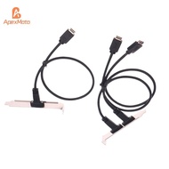 ApexMoto 50cm USB 3.2 Front Panel Header Type-E To USB-C Type C Female Connector Extension Wire Cabl