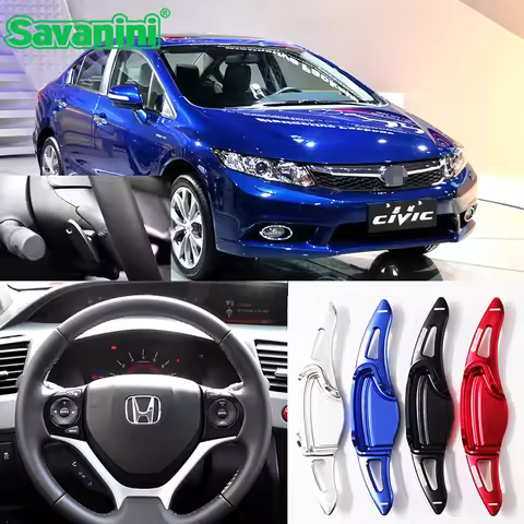 Savanini Aluminum Steering Wheel Shift Paddle Shifter Extension for Honda Civic gen 9 FB2 (2012year)