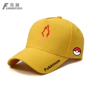 Pokémon Cartoon Pattern Sun Hat Duck Mouth Hat Couple Baseball Hat For Men