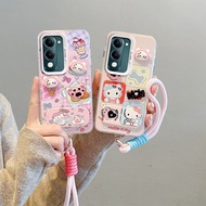Casing Vivo Y04 4G Y29s 5G Y29T 5G Y19E 4G Casing For Vivo Casing Equipped with a cute mirror holder