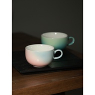 Kiln Baoxuan Latte Cup Sawada Cup Handmade Underglaze Color Shop Use 300ml Coffee Cup Professional L