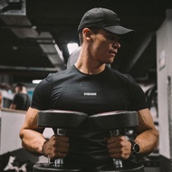 ENCR Gymsharrk Middle Logo Dri-Fit Shirt | Microfiber Sports Tshirt for Men & Women