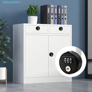 QUENTIN1 Password Lock, Durable Anti-Theft Combination Lock, Security with Key 3 Digital Code Drawer