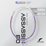【2x Sets SIAP PASANG TALI】 FLEX POWER Badminton Racket - 4UG2 / 5UG2 / 6UG2 Max Tension 32LBS / 33LB