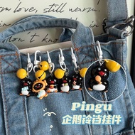 Penguin Bell Key Buckle Pendant Cute Cartoon Pendant Bag Accessories Ornaments AJ4X
