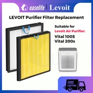 Replacement Compatible with Levoit Vital 100s / 200s Replacement Filter for Air Purifier Levoit Vita