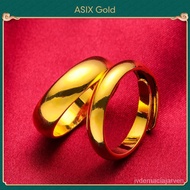 Asix gold 916 gold couple ring Korean gold men and women ring