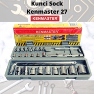 Kenmaster 27pcs Shock Wrench Set/Socket Tool Kit Shock Wrench