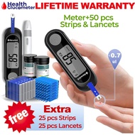 NewAnt Original Blood Glucose Monitor 50pcs Test Strips Lancets Blood Sugar Test Kit Glucometer Set