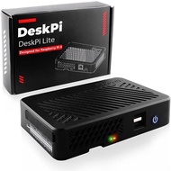 52Pi DeskPi Lite Raspberry Pi 4 Case with Power Button/Heatsink with PWM Fan/Dual Full-Size HDMI/Ext