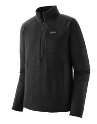 全新 買錯碼 patagonia Men's R1® Fleece Pullover (Black - Small) Polartec Power Grid 