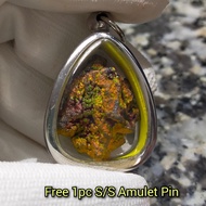 Gold Leklai Pendant 金力泥吊坠 Leklai Amulet 马来西亚力泥 100% Natural Leklai