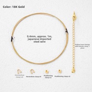 18K Real Gold Wire Jewelry Making Material Kit