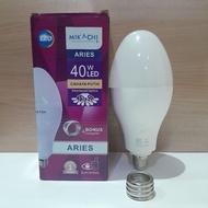 Non Mercury Mikachi Aries Jumbo Led Bulb 40 Watt E27/E40 Bonus Fitting E40