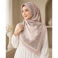 [Part FE] Tudung Bawal Fabulous Colours Cotton Premium Printed Bidang 45 Laser Cut - Square Hijab Bw
