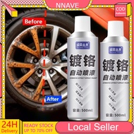 500ml No Rust Chrome Paint Spray With Chrome Plated Steel Wheel Spray No Rust Chrome Paint Spray Car