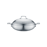 Buffalo牛頭牌CLASSY COOK I 316不銹鋼五層複合金雙耳平底鑊連不銹鋼蓋36cm 761436A