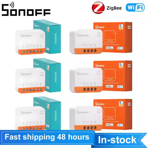 SONOFF MINIR4 /ZBMINIL2 Zigbee/WiFi Smart Switch Ewelink APP Remote Control Voice Control Via Alexa 