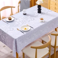 Premium Thick Aesthetic Tablecloth Dining Table 140x170cm/140x180cm/140x220cm/ Waterproof Anti-Oil Tablecloth High Quality Modern Design - D61-1-2-3-4E - Aesthetic