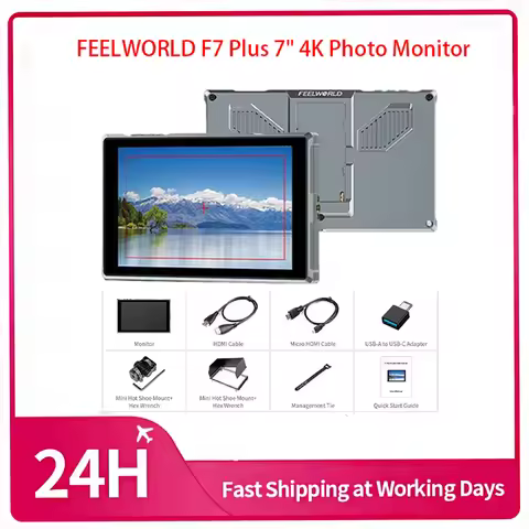 FEELWORLD FW759 PRO 7-Inch 1280x800 IPS Touch Screen Camera Field Video Monitor 4K HDMI