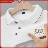 EVM 100% Original Logo R Polo Shirt Men's Short Sleeve Top Polo Tee Baju Berkolar Collar Shirt Baju 