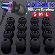 25/20/15Pairs S/M/L Replacement Headphones Eartips - Soft Silicone Ear Caps - Sweatproof Earphones E