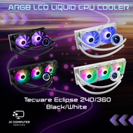 Tecware Eclipse 240 360 Black White ARGB LCD AIO CPU Cooler