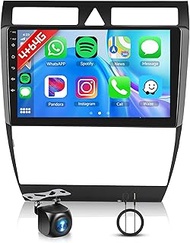 Rimoody 4+64G Android Car Radio for Audi A6/C5/S6/RS6 1997-2006 9 Inch Touch Screen Cable Loses Carp