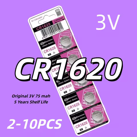 CR1620 battery CR 1620 button battery 3V suitable for watches, car audio speakers, scales, shavers D