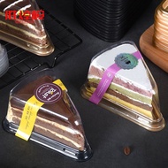 M8006 A02 10pcs Transparent Blister Packaging Box Triangular Cake Box 6-inch Cut Melaleuca Mousse Packaging Box