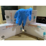 Altamed Blue nitrile Gloves/hand glove