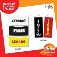 Banner Bunting Lemang Ada Jual di sini
