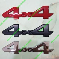 Jeep 4x4 Aluminum Emblem Sticker Jeep 4x4 Trunk Emblem High Quality - Red
